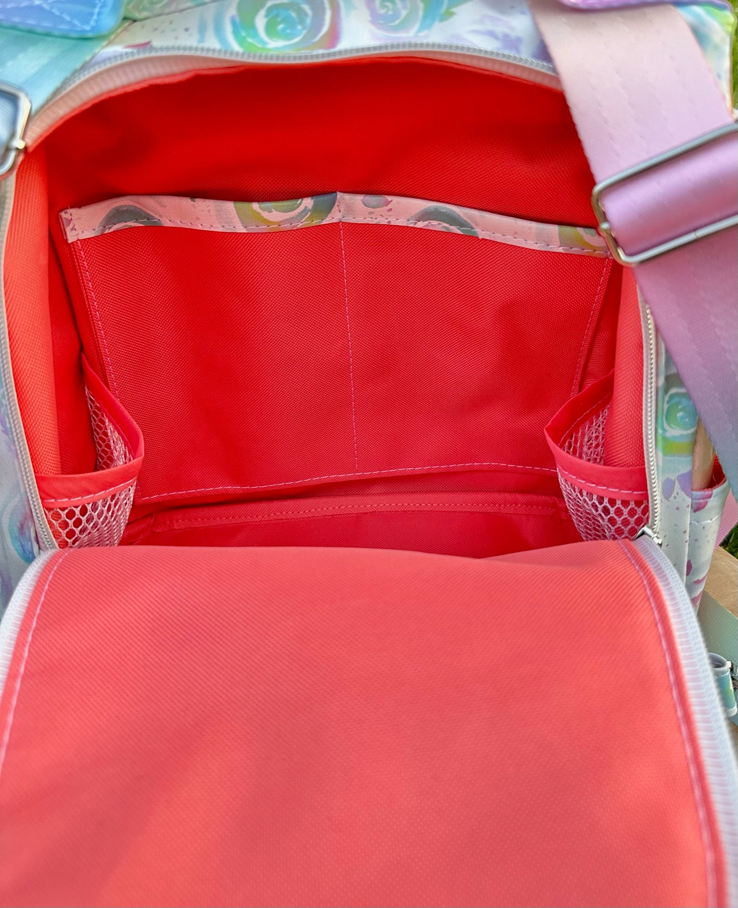 Watercolor Roses Anti-Theft Backpack