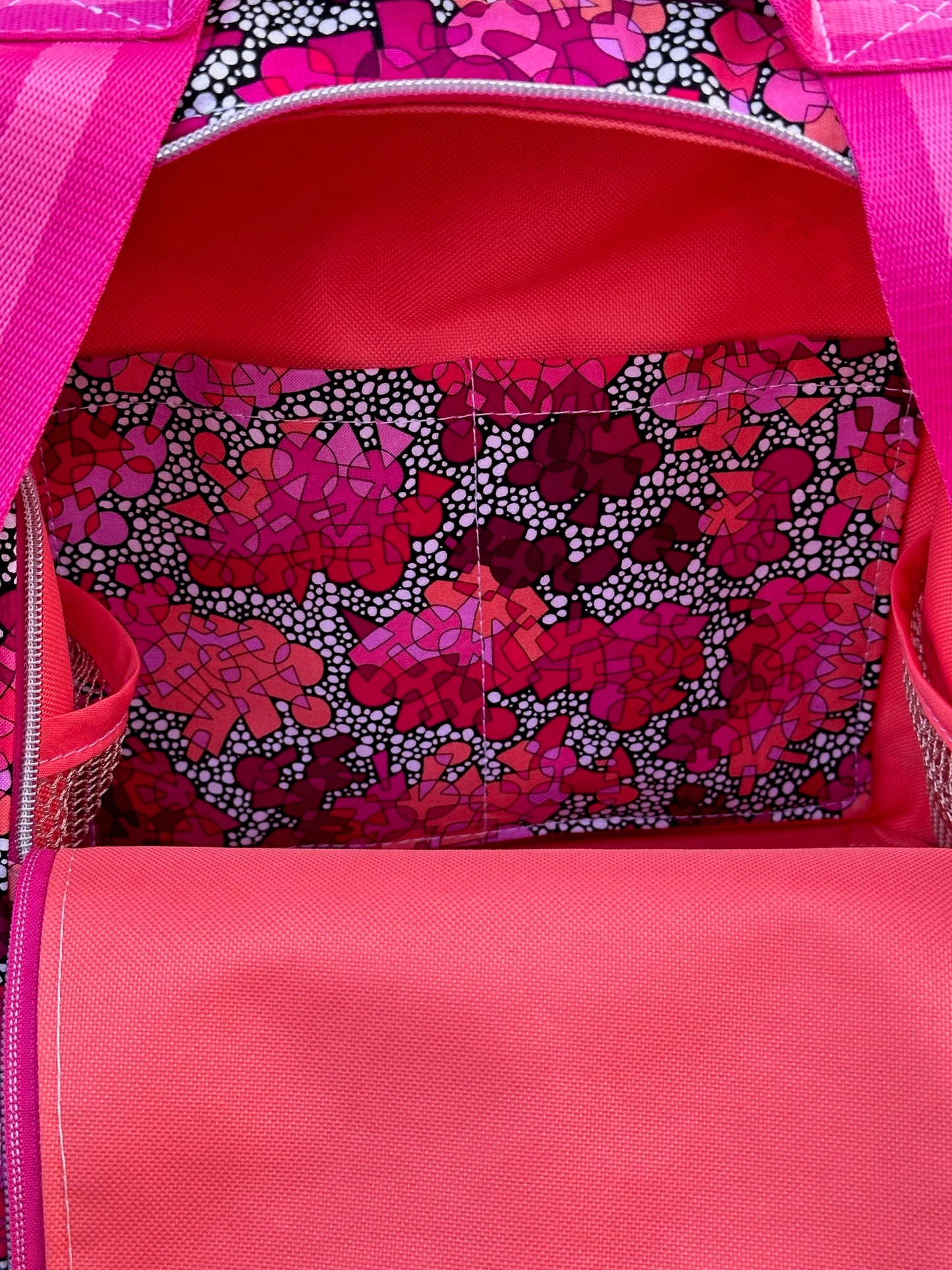 Pink Mosaic Anti-Theft Backpack
