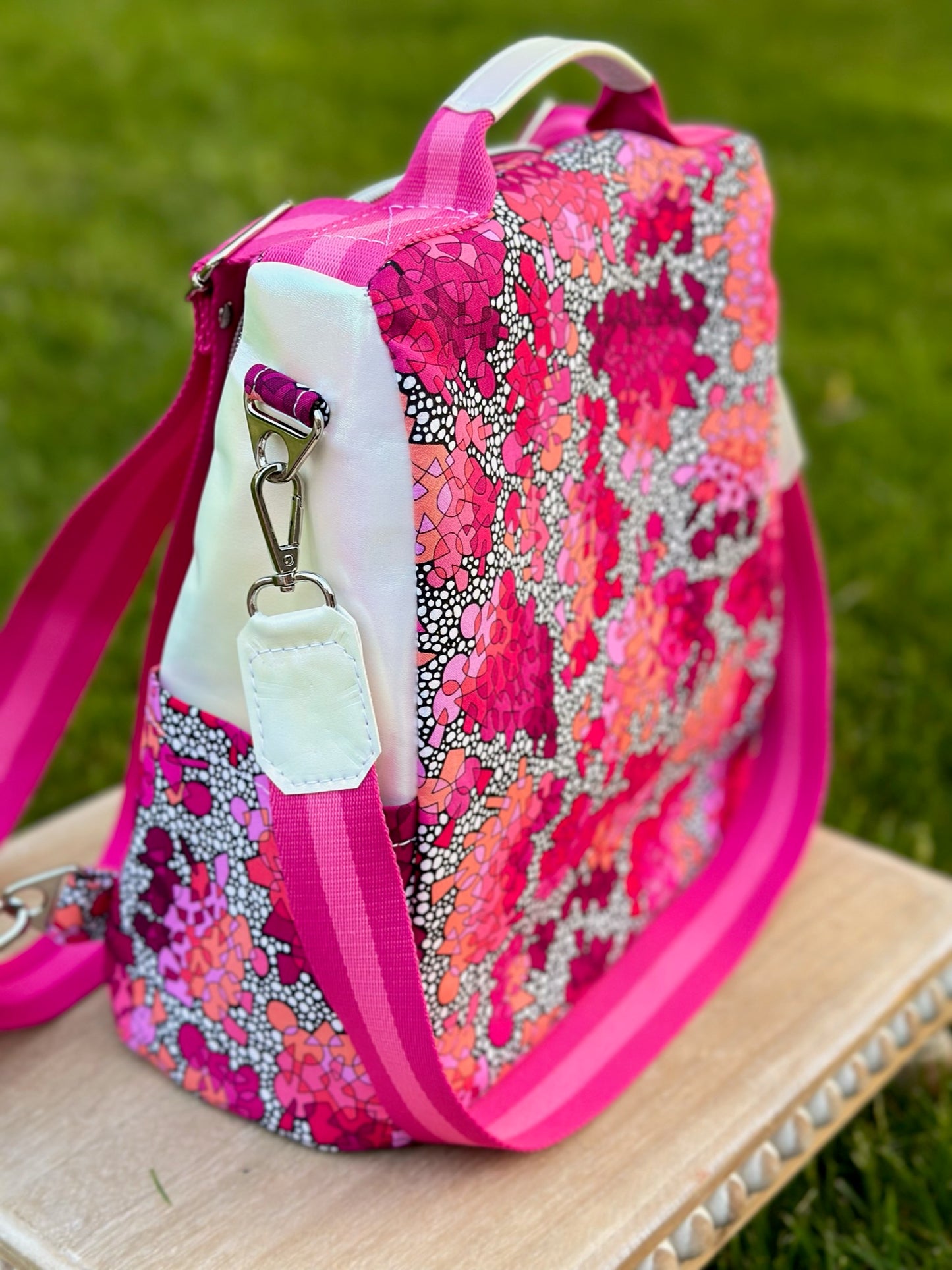 Pink Mosaic Anti-Theft Backpack