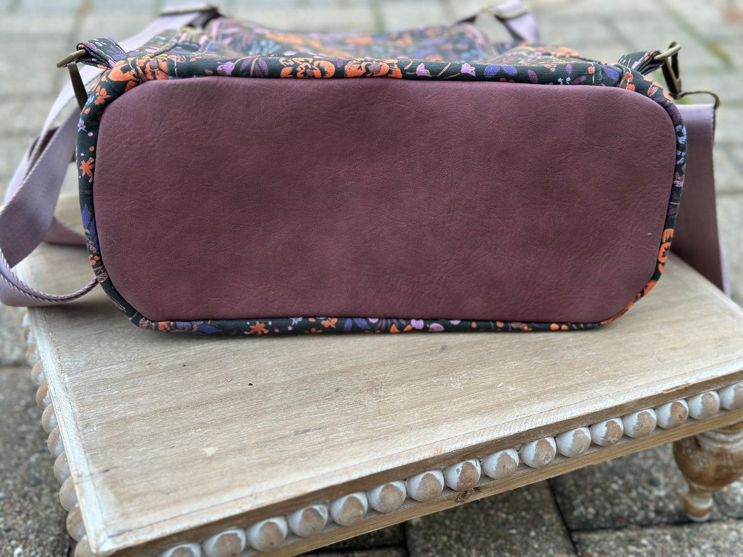 Dark Floral Anti-Theft Backpack