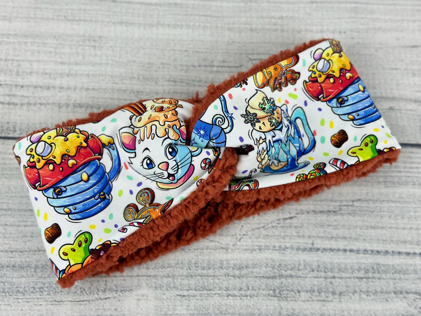 Hot Cocoa Cups Ear Warmer