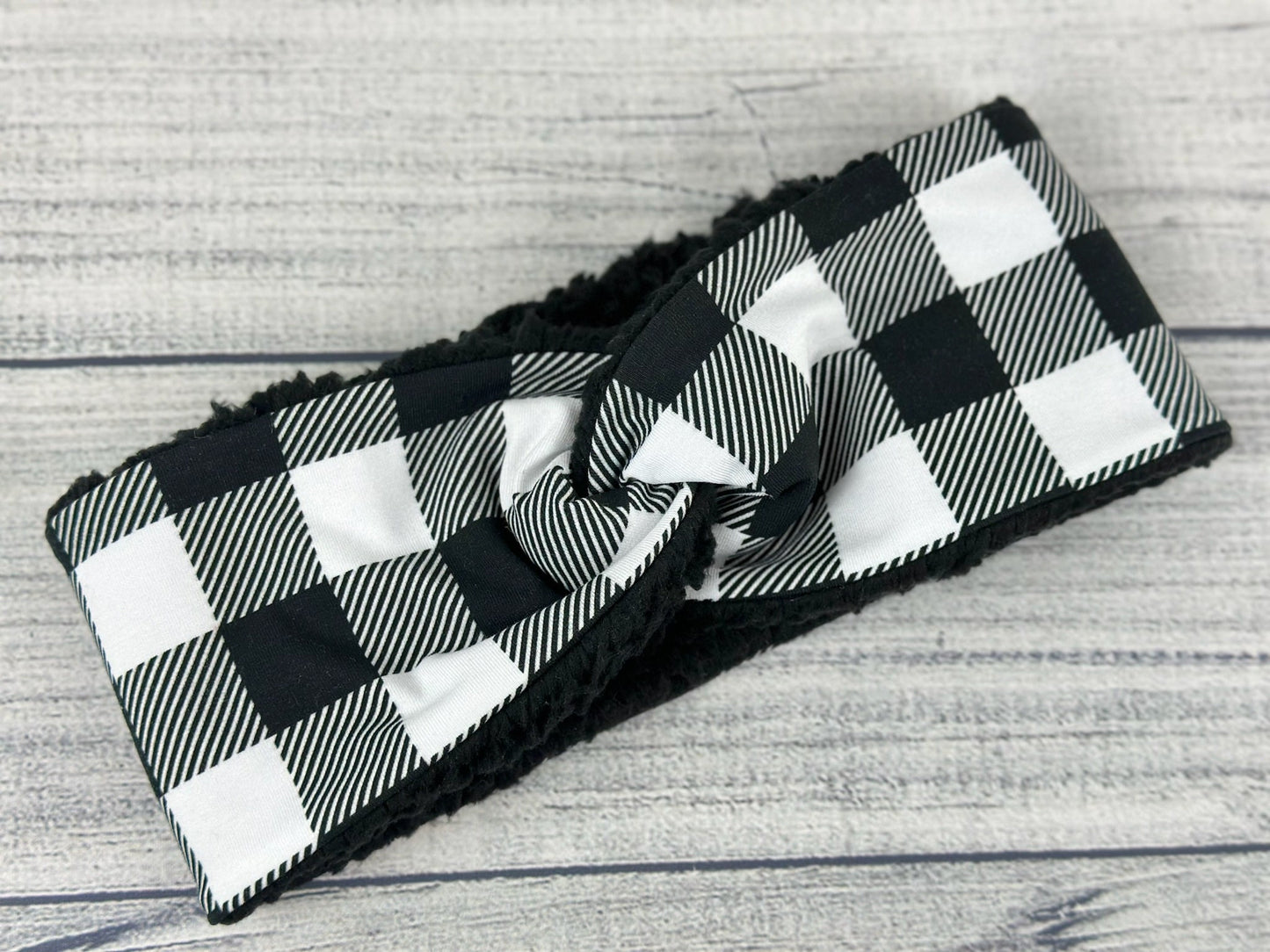 Buffalo Plaid Ear Warmer