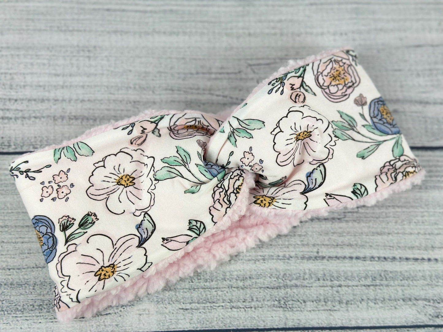 Blush Floral Ear Warmer