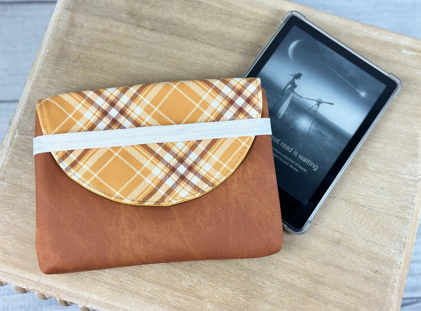 Mustard Plaid Book Bestie