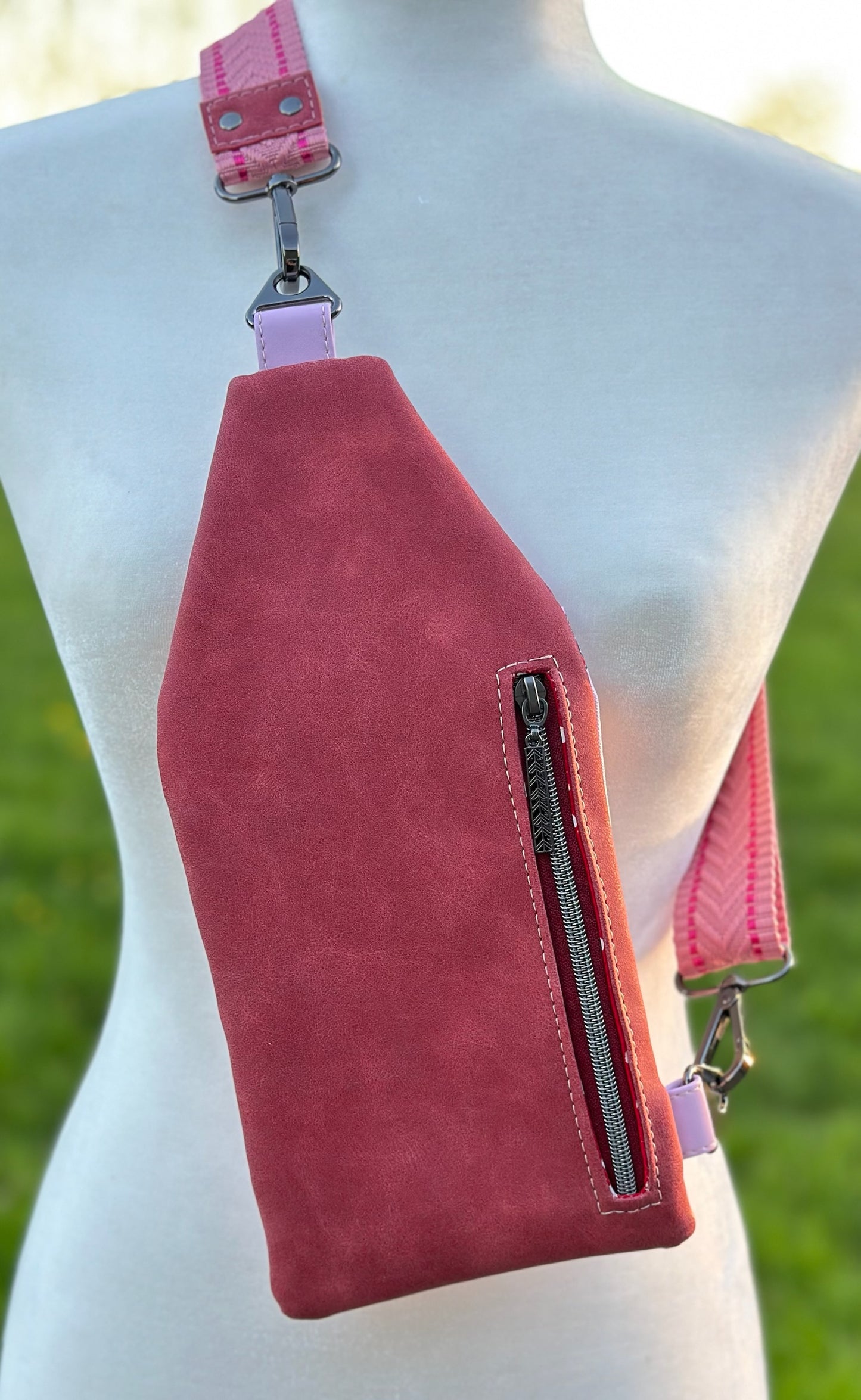 Floral Cherries Mini Travel Sling
