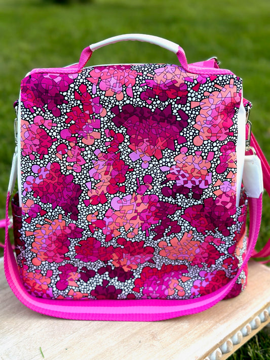 Pink Mosaic Anti-Theft Backpack