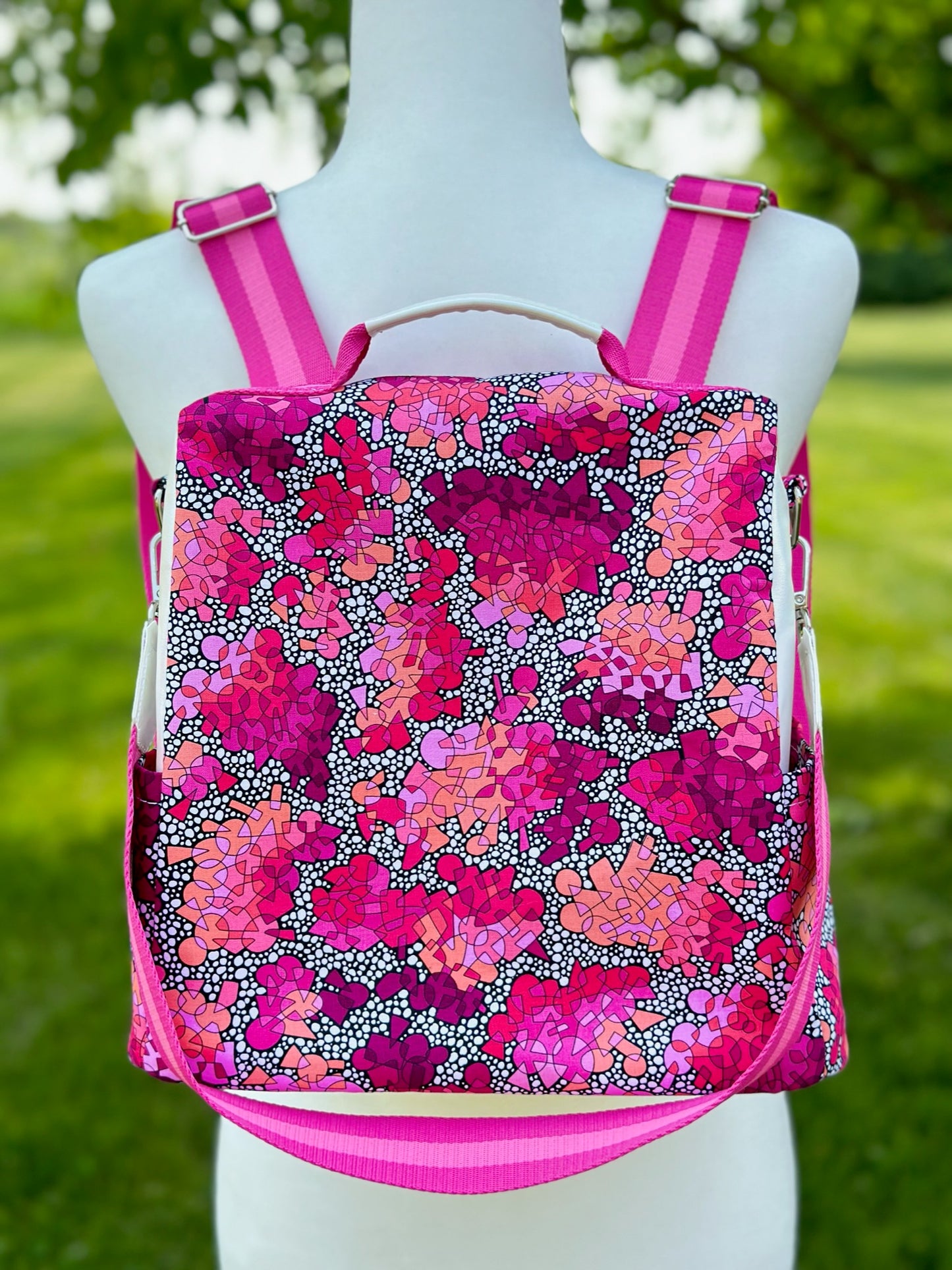 Pink Mosaic Anti-Theft Backpack