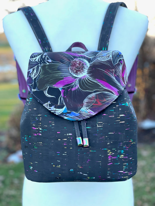 Purple Floral Mayfield Backpack